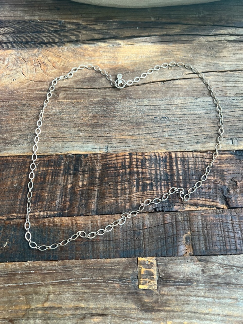 Origami Owl Oval & Round Disc Circle Long Length Chain Necklace 32 Inch